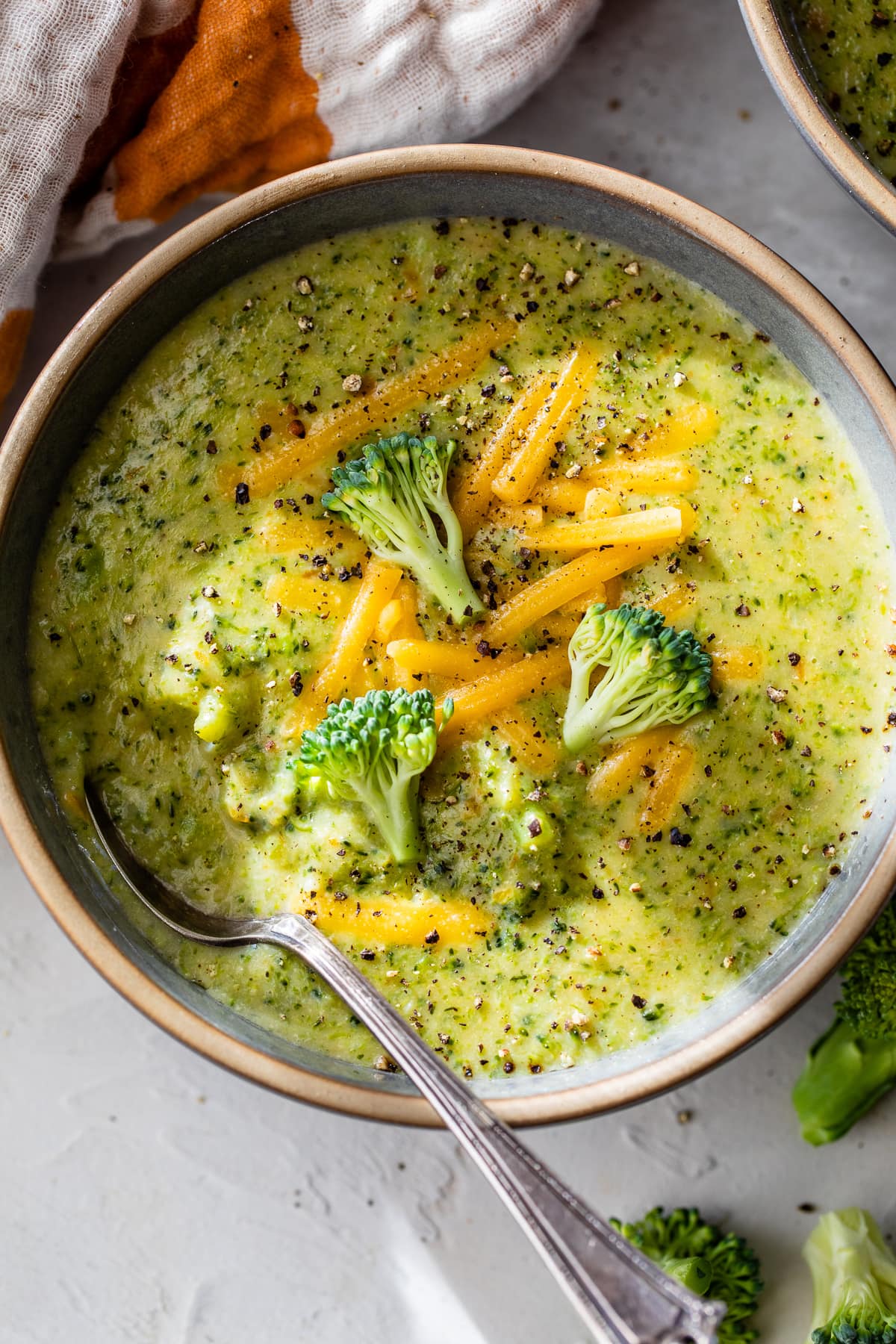 soupe de brocoli et fromage