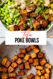 tofu poke bowls