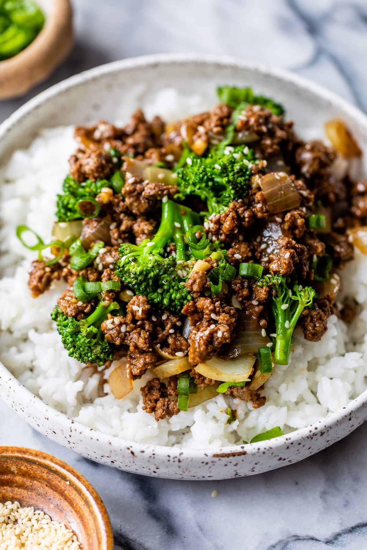 ground beef and broccoli rice