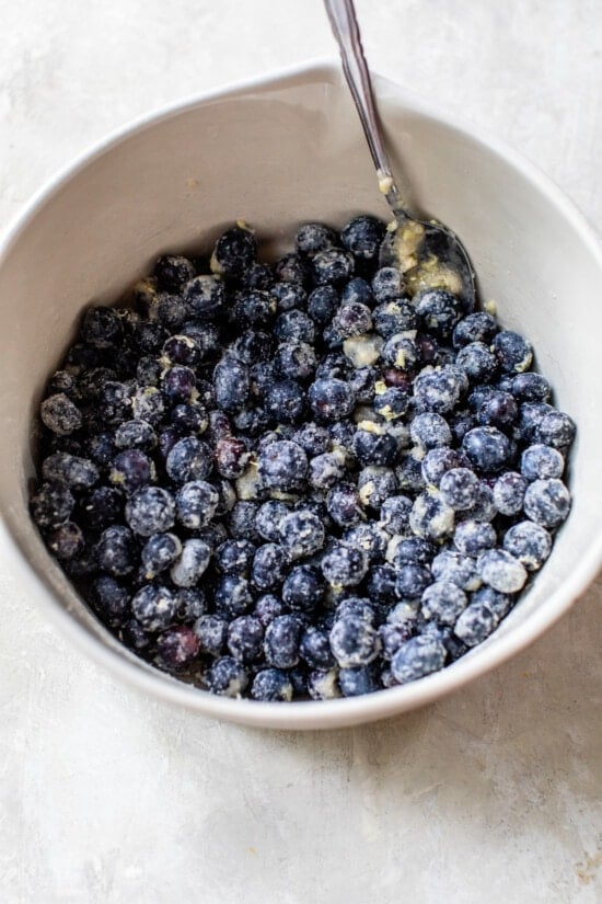 Blueberries, Lemon and Flour