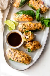 Chicken Summer Roll with Seafood Sauce