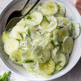 Cucumber Salad with yogurt