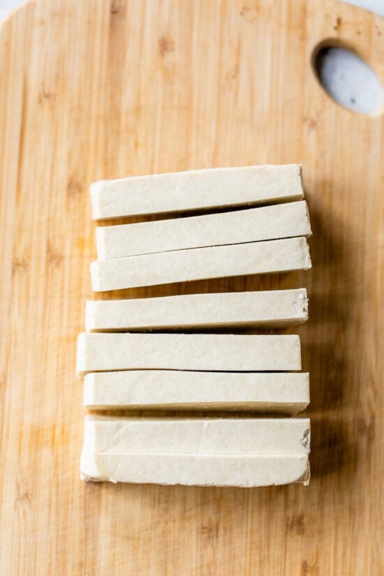 sliced ​​tofu cutlets