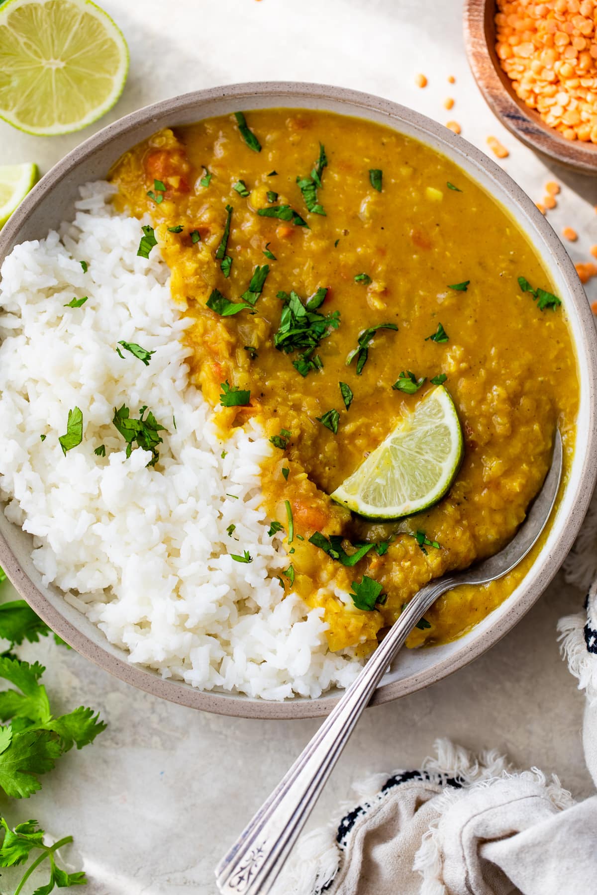 curry de lentejas