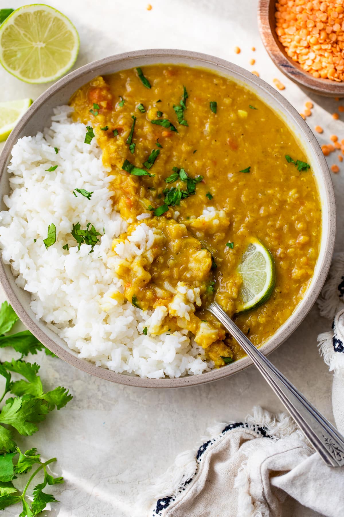 Curry de lentilles