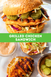 Grilled chicken sandwich