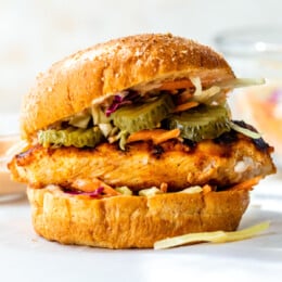 Grilled Chicken Sandwich with pickles