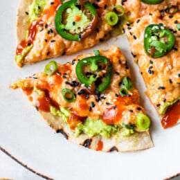 Spicy Salmon Sushi Pizza