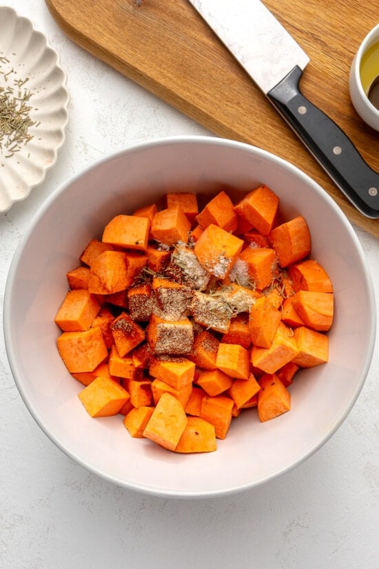 sweet potatoes with spices