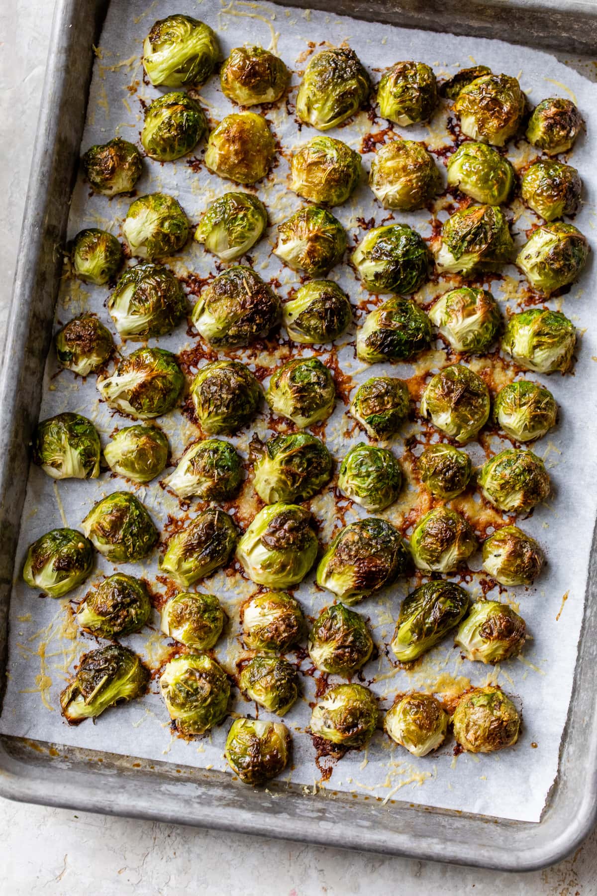 Sheet Pan Parmesan Brussels Sprouts