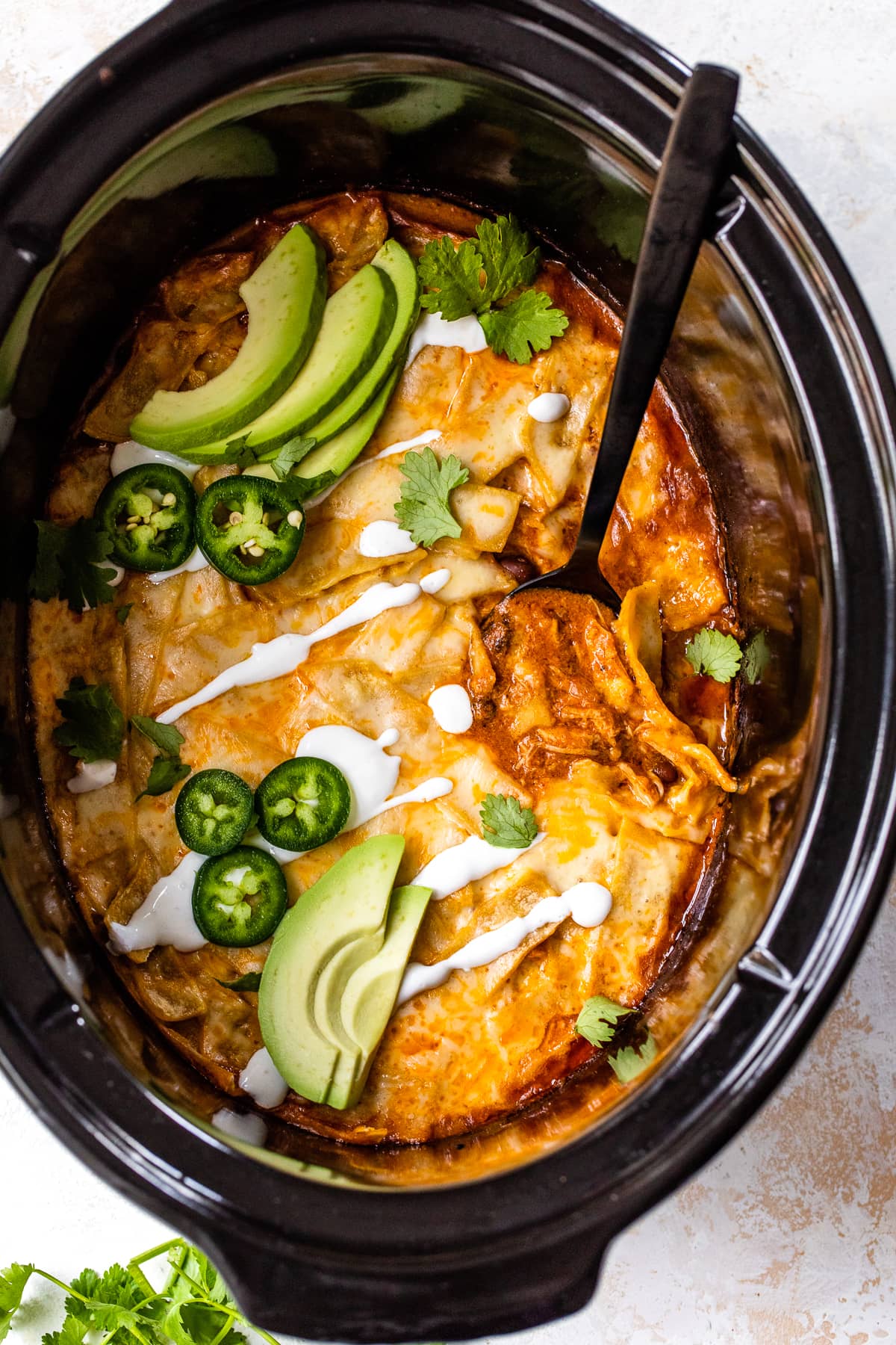 Sluggish Cooker Rooster Enchiladas – Skinnytaste