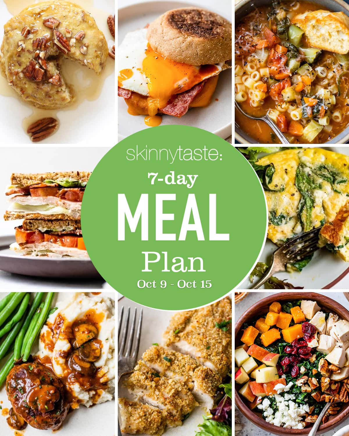 Free 7 Day Wholesome Meal Plan (Oct 9-15)