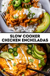 Slow Cooker Chicken Enchiladas