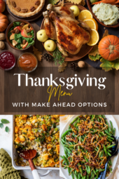 Thanksgiving Menu with Make Ahead Tips