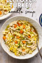 Leftover Turkey Noodle Soup