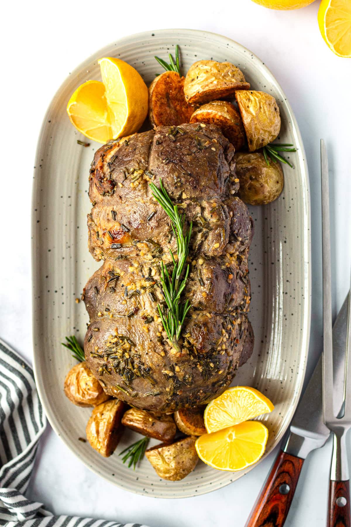 Roasted Boneless Leg of Lamb