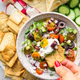 Greek Whipped Cottage Cheese Dip
