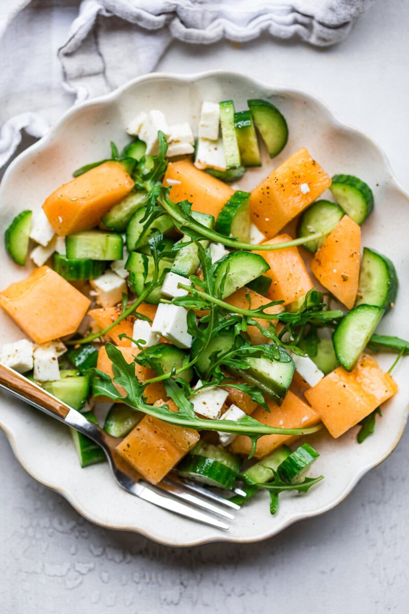 Cucumber Melon Salad Skinnytaste Cucumber Melon Salad Skinnytaste