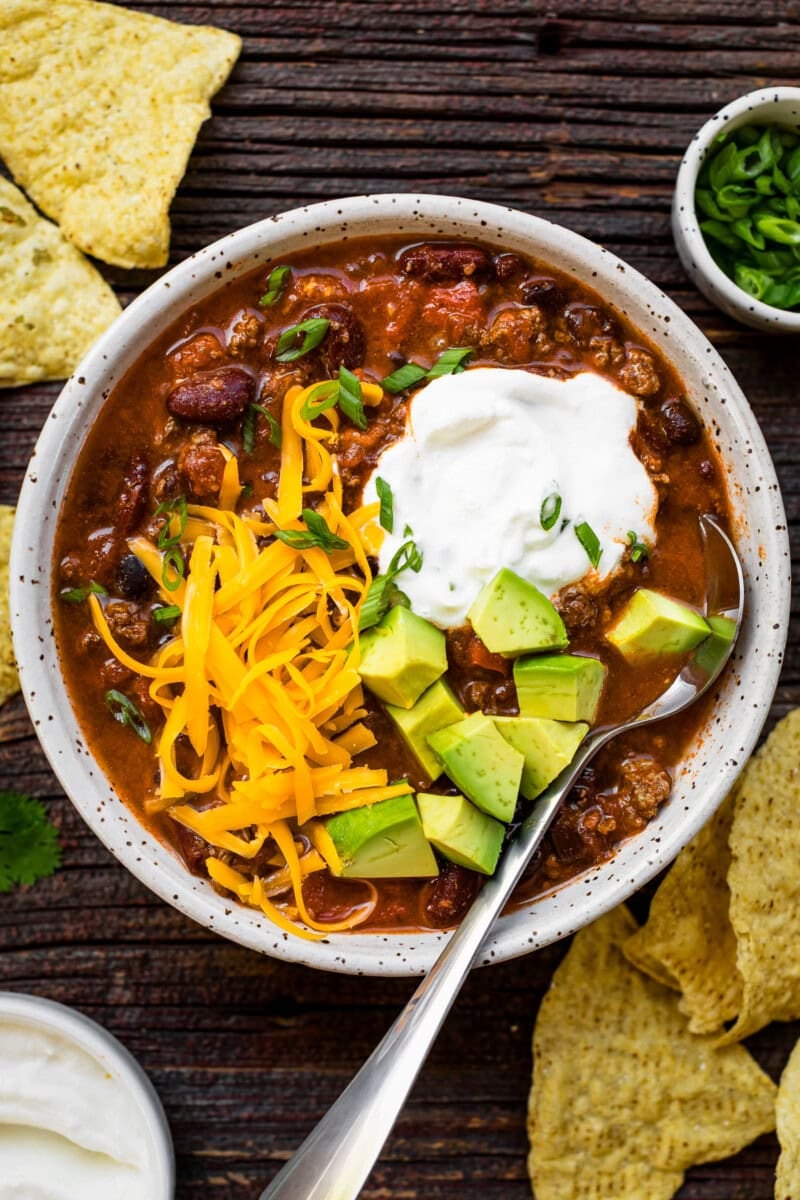 Slow Cooker Chili | Cozy, Healthy Crockpot Dinner - Skinnytaste
