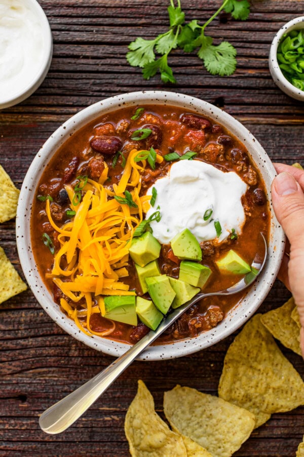 Slow Cooker Chili | Cozy, Healthy Crockpot Dinner - Skinnytaste