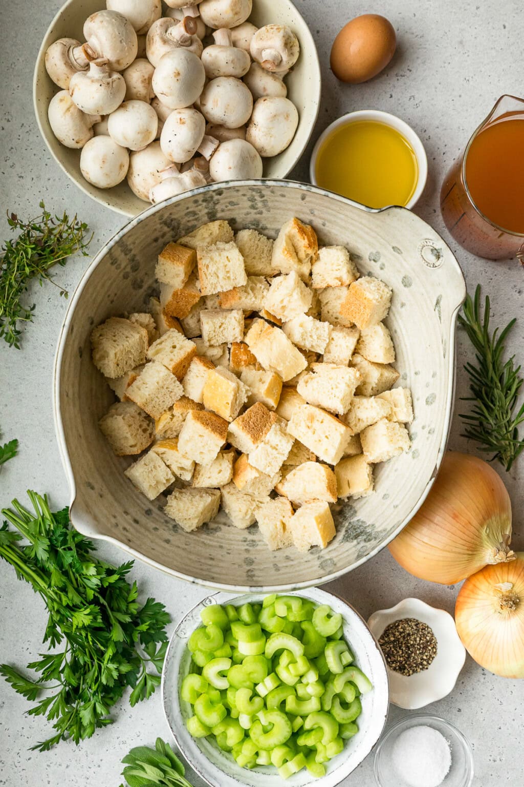 Sourdough Stuffing with Caramelized Onions and Mushrooms - Skinnytaste