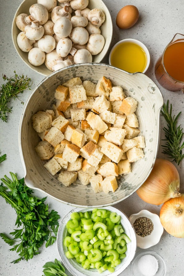 Sourdough Stuffing with Caramelized Onions and Mushrooms - Skinnytaste