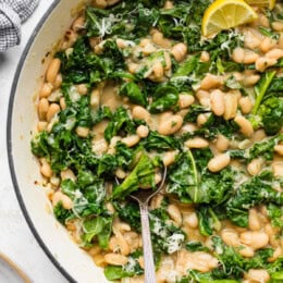 Beans and Greens (Cannellini Beans with Kale + Spinach)