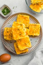 Potato Cheddar Chive Bake Starbucks Copycat (High Protein Egg Bites)