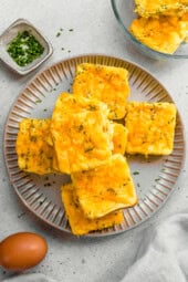 Potato Cheddar Chive Bake Starbucks Copycat (High Protein Egg Bites)