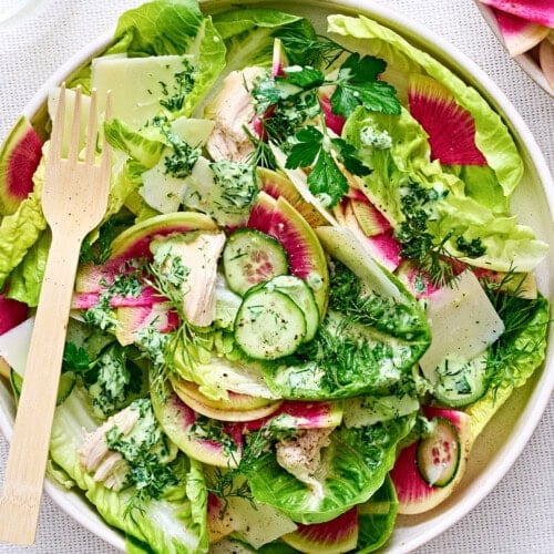 Green Goddess Caesar Salad with Chicken Green Goddess Caesar Salad with Chicken