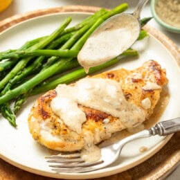 Creamy Lemon Chicken with Asparagus