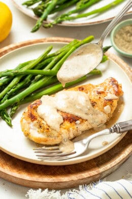 Creamy Lemon Chicken with Asparagus