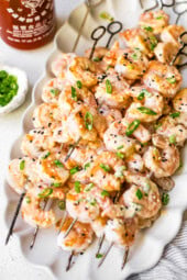 Bang Bang Shrimp Skewers