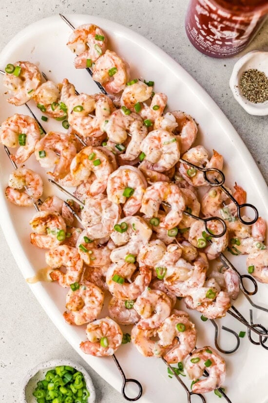 Bang Bang Grilled Shrimp Skewers