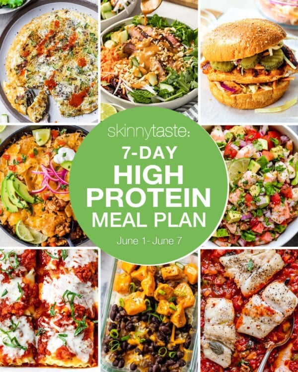 Skinnytaste publishes free 7-day high-protein meal plan with recipes and shopping list
