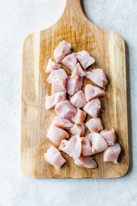 Cut up the Chicken Nuggets