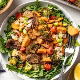Vegan Quinoa Bowls with Roasted Vegetables