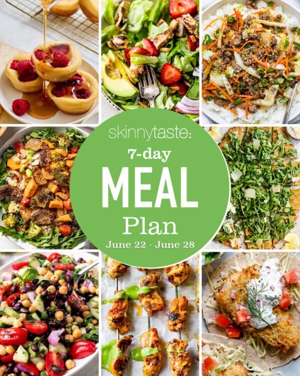 Free 7 Day Healthy Meal Plan (June 22-28)