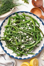 Grilled Green Bean Salad
