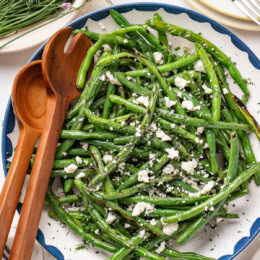 Grilled Green Bean Salad