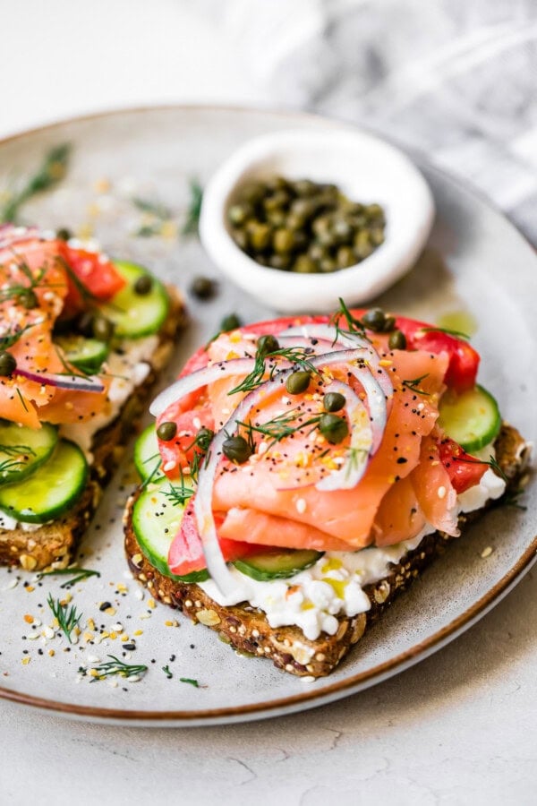 Smoked Salmon Toast Packs 30g Protein and 7g Fiber