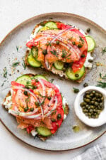 Smoked Salmon Toast with Cottage Cheese