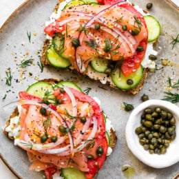 Smoked Salmon Toast with Cottage Cheese
