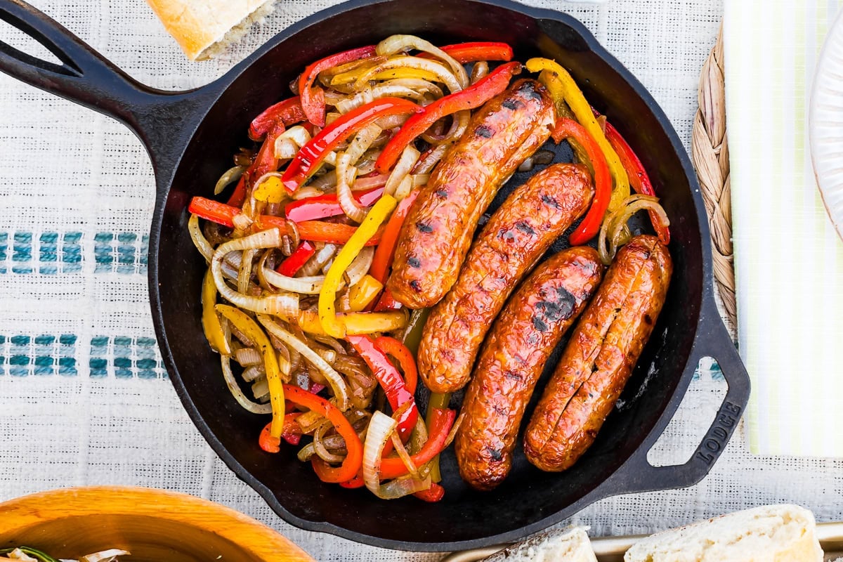 Grilled Sausage and Peppers
