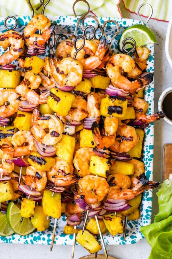 Grilled Shrimp and Pineapple Skewers