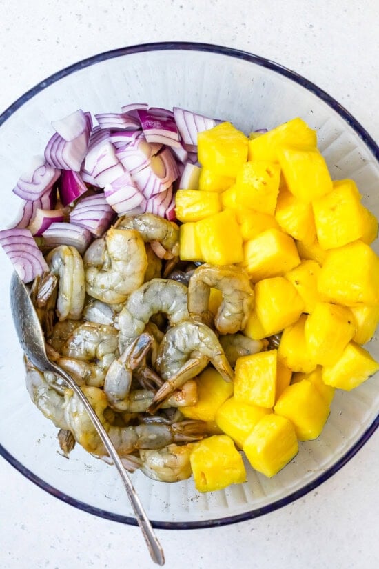 Shrimp and Pineapple 