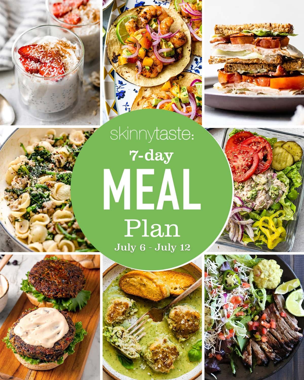 Free 7-Day Healthy Meal Plan (July 6-12) Free 7-Day Healthy Meal Plan (July 6-12)