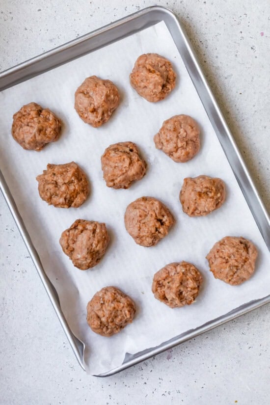 Divide the meat into equal portions
