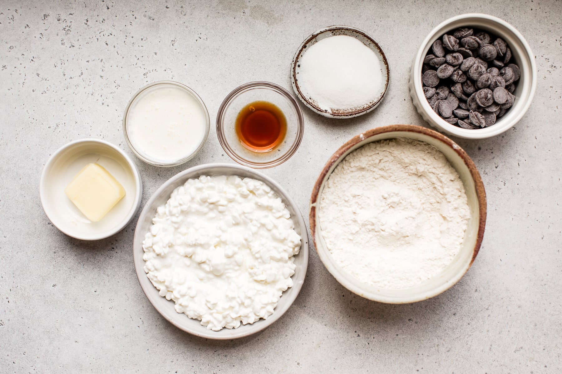 Ingredients used in Cottage Cheese Chocolate Chip Cookies