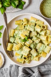 Creamy Pesto Pasta (with Cottage Cheese)